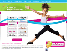 Tablet Screenshot of deesdancewear.com